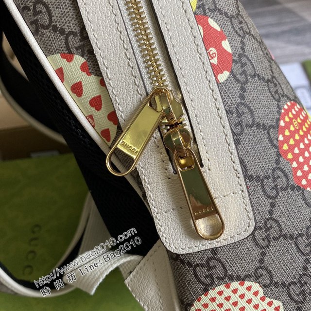 Gucci新款包包 古馳心蘋果圖案手袋 Gucci小號雙肩背包 552884  ydg3007